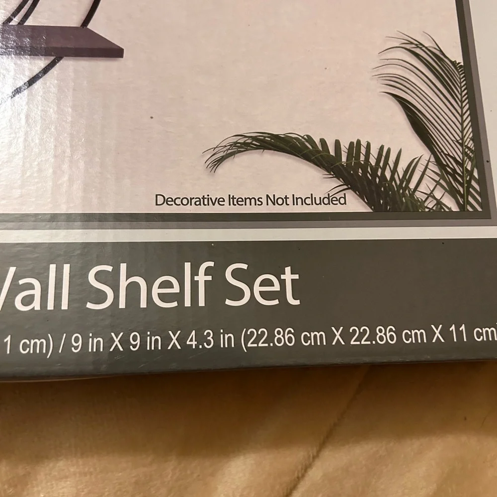 Black Wall Shelf Set by Trueliving